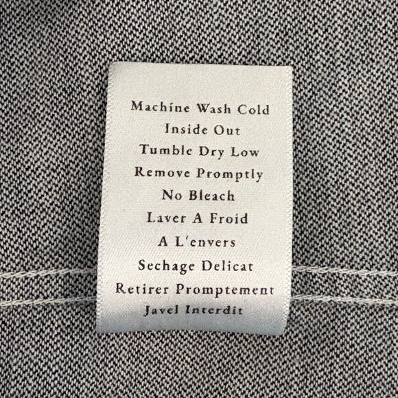 Frank & Eileen BARRY Famous Denim Tailored Button-Up Shirt in Raw Rinse L $278 - Picture 11 of 15